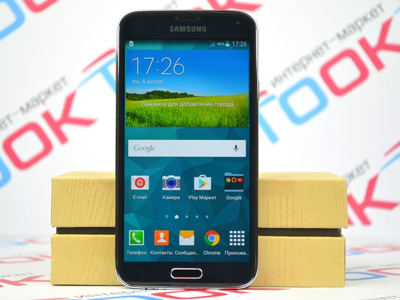 Cмартфон Samsung Galaxy S5 G900F Charcoal Black, Мобильный ТЕЛЕФОН